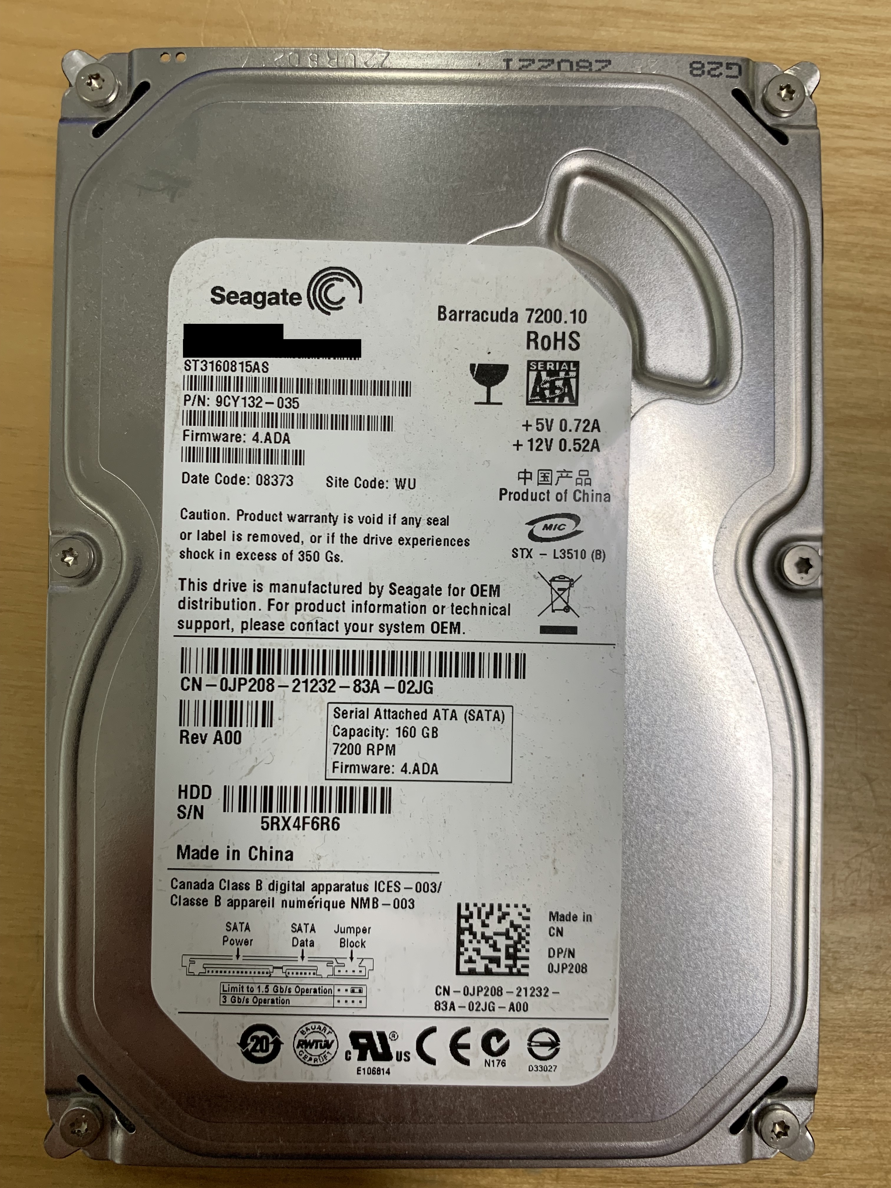 Seagate Barracuda 160GB (ST3160815AS)