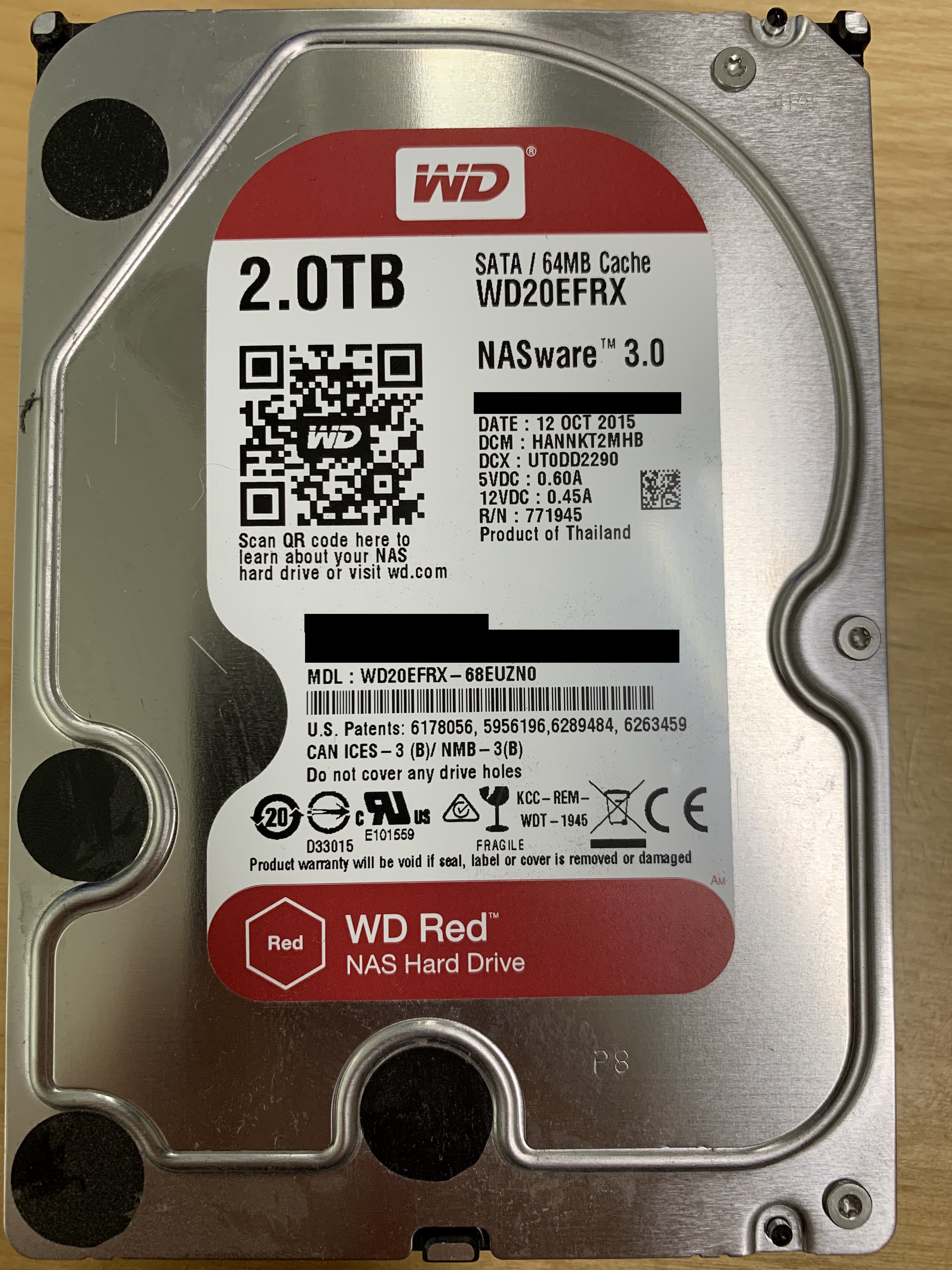Western Digital Red (NAS) 2TB (WD20EFRX-68EUZN0)