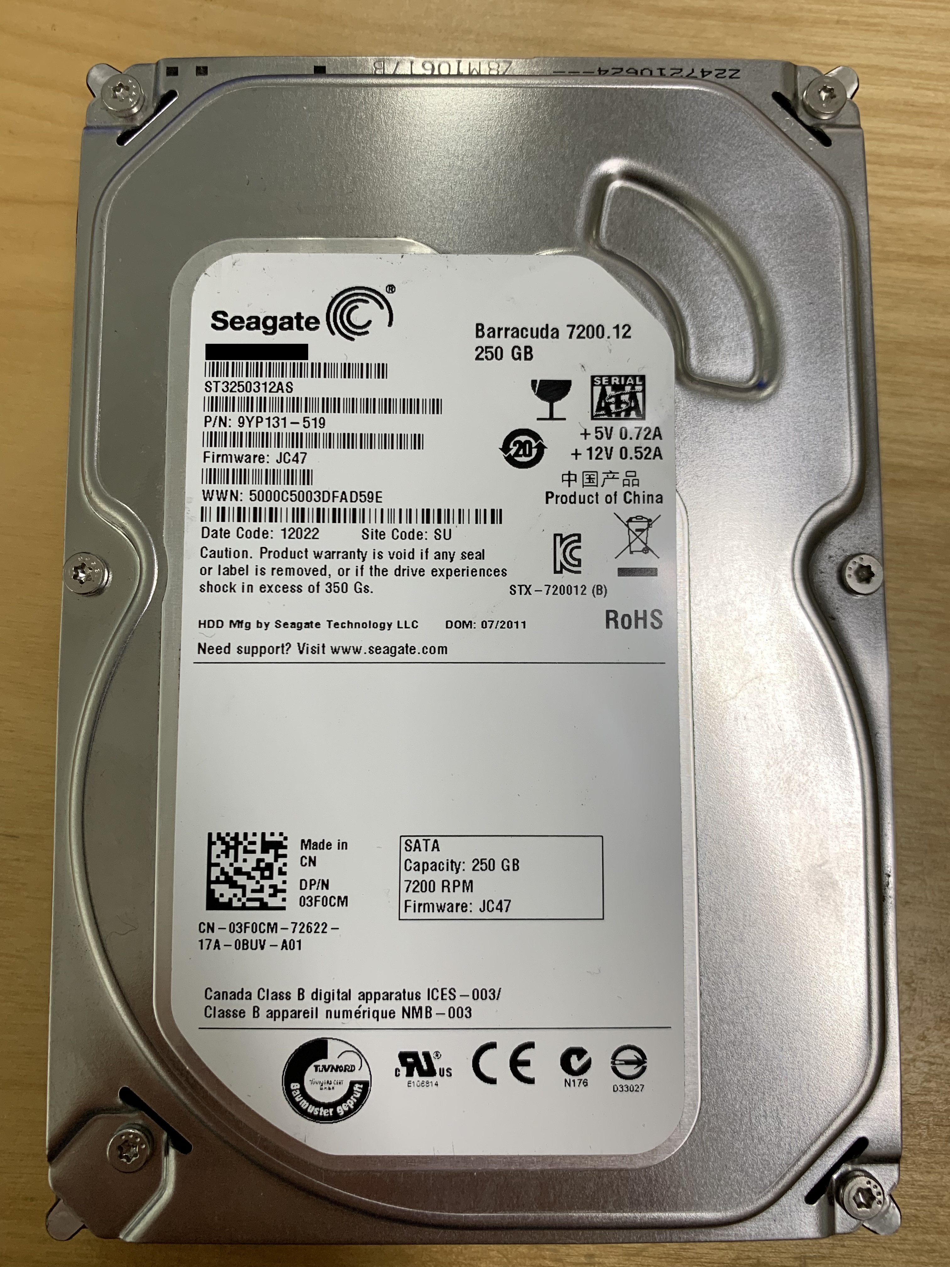 Seagate Barracuda 7200 250GB